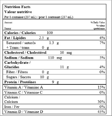 237ML SEALTEST MILK 1% | Agropur Solutions